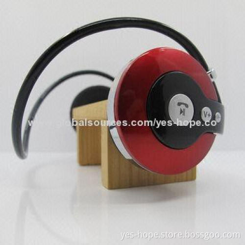 Ear-hook Bluetooth Stereo Music Headphones with Chargeable Lithium-ion Polymer Battery